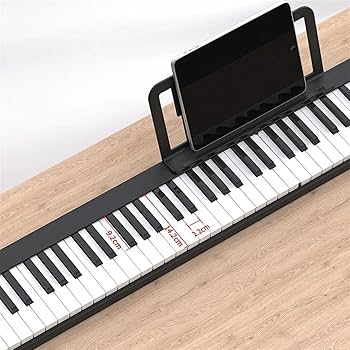 折りたたみキーボード　88key 電子ピアノ RiZKiZ 2つ折り電子キーボード 88鍵盤 折りたたみ 電子ピアノ